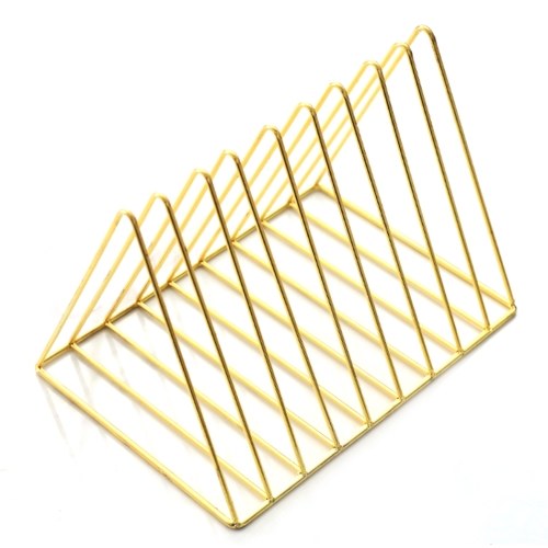 Northern Europe Simple Wrought Iron Triangle Bookshelf