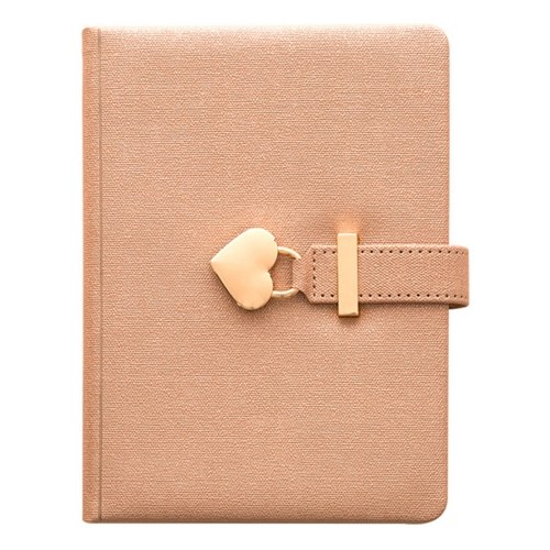 

B6 Diary Heart Shaped Lock Diary with Lock and Key PU Secret Notebook Vintage Travel Journal 144 Sheet Lined Paper Soft Cover Organizers Gift for Women Girls Daughter Kids Artists Drawing Travelers 5.3''x7''