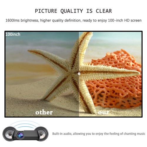 

Portable LED Video Projector Home Theater Projector