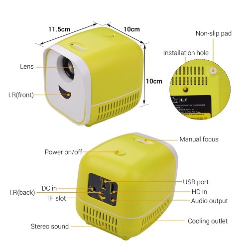 

Mini LED Video Children Projector