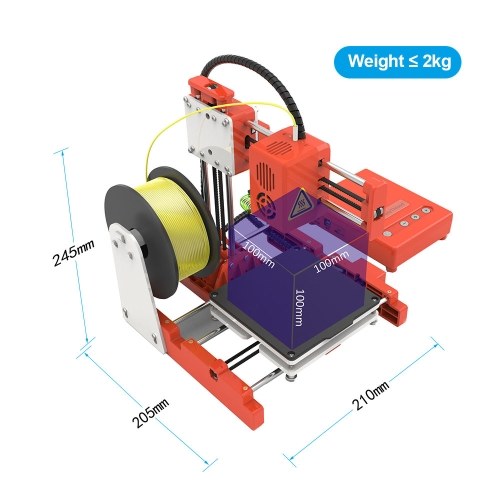 EasyThreed Mini Desktop Children 3D Printer