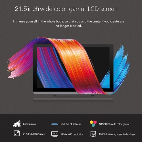 

Acepen AP2151 21.5 Inch Graphic Monitor Drawing Tablet 1920*1080 HD Resolution