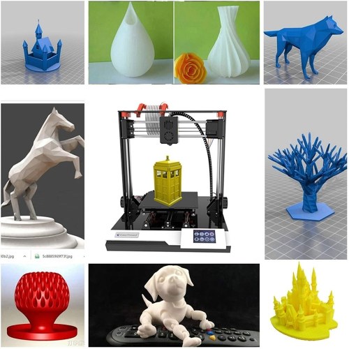 EasyThreed K8 plus 3D Printer FDM Desktop Printing Machine 150x150x150mm Print Size for Beginners Comes with 10m PLA Sample Filament 