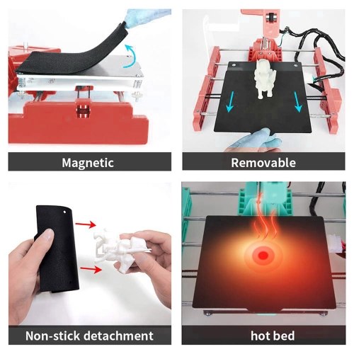EasyThreed K8 plus 3D Printer FDM Desktop Printing Machine 150x150x150mm Print Size for Beginners Comes with 10m PLA Sample Filament 