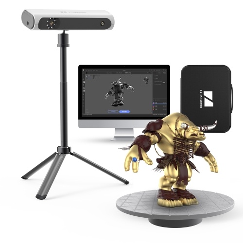 3DMakerpro Lynx Handheld 3D Scanner for 3D Printing 0.1mm Accuracy&10FPS Scanning Lightning-Fast Speed Compatible with Win10/11 and MacOS 11/12 (Premium) 