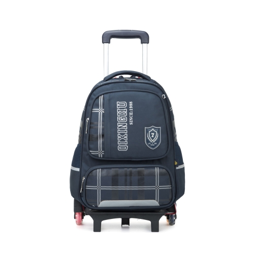 

QXH Six-Wheel Rolling Backpack Trolley Wheeled School Bag для мальчиков Девочки Дети