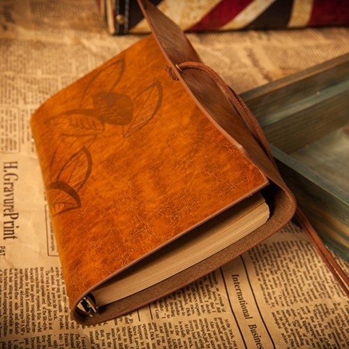 

Vintage 6 Holes Blank Notebook