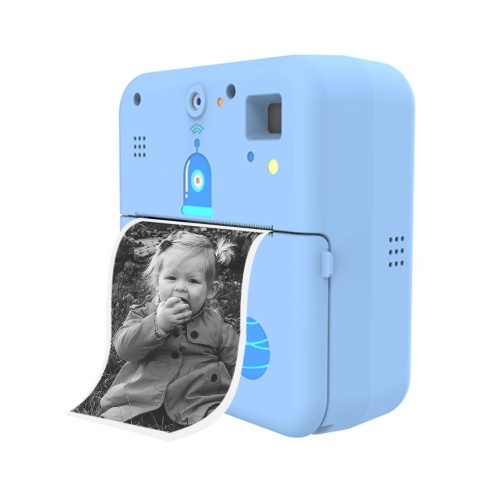 Mini Pocket Printer Camera Instant Print Portable Thermal Printing Machine Wireless BT Connection for Picture Label DIY Handcraft List Meno Notes Journal Receipt Paper Sticker Study Work Office Compatible with Android iOS