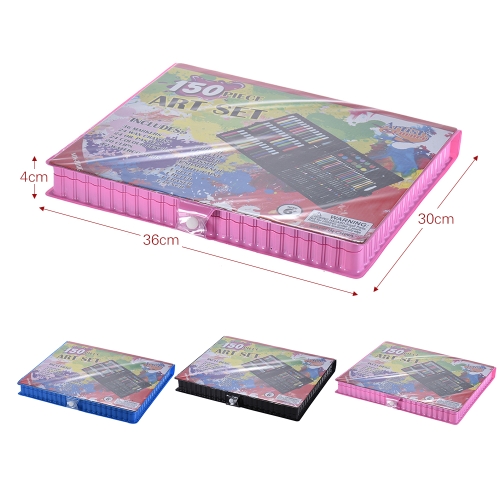 

148pcs Deluxe Art Set for Kids with Case Colored Markers Color Pencils Crayons Watercolors Gift for Children Painting Supplies