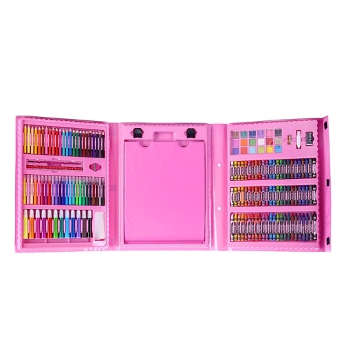 

H&B 208pcs Art Drawing Set Children's Painting Tools Watercolor Pens/Crayons/Oil Pastels/Colored Pencils and More Students Stationery Supplies Kids Gifts