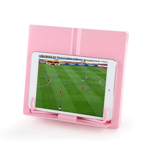 

Portable Plastic Book Stand Foldable Book Document Holder Adjustable 6 Angles Bookstand Desk Reading Kitchen Stand for Cookbook Recipe Textbook Music Book Magazine Tablet
