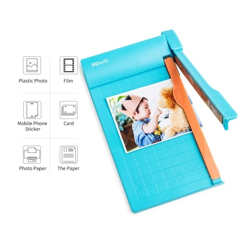 KW-triO Mini Paper Trimmer Guillotine Cutter 6 Inch (160mm) Cut Length Desktop Paper Cutting Machine with Security Cutter Head for Craft Paper Photos Cards Scrapbooking Office Home Supplies 
