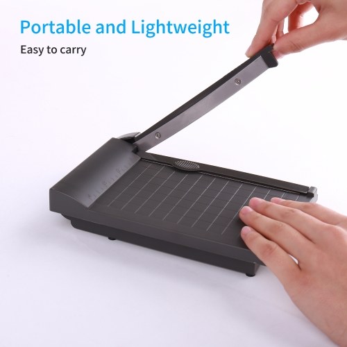 KW-triO Mini Paper Trimmer Guillotine Cutter 6 Inch (160mm) Cut Length Desktop Paper Cutting Machine with Security Cutter Head for Craft Paper Photos Cards Scrapbooking Office Home Supplies 