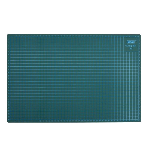 GKS PVC A3 Tapete de Corte Manual de ferramenta DIY Tábua de dupla face auto-cura de corte de 5cm Pad e 1cm Grids, patchwork Ferramentas 30 centímetros * 45 centímetros * 3 milímetros Verde