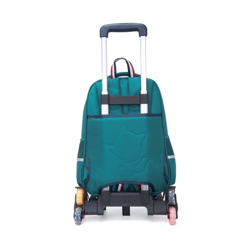 

QXH Six-Wheel Rolling Backpack Trolley Wheeled School Bag для мальчиков Девочки Дети