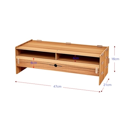 Computer Monitor Stand Riser Wood Desktop Organizer With Stand Riser Wood Desktop Organizer