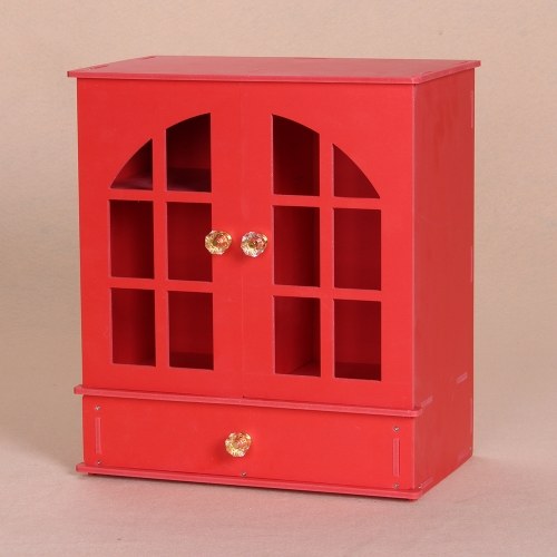 

Wood Makeup Organizer Case Closet Desktop Cosmetic Holder Tray Drawer Closet Jewlry Storage Box Container
