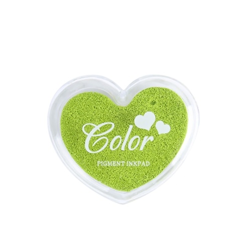 

Craft Finger Ink Pad Stamps Candy Colors Heart-Shaped Design Fingerprint Inkpad