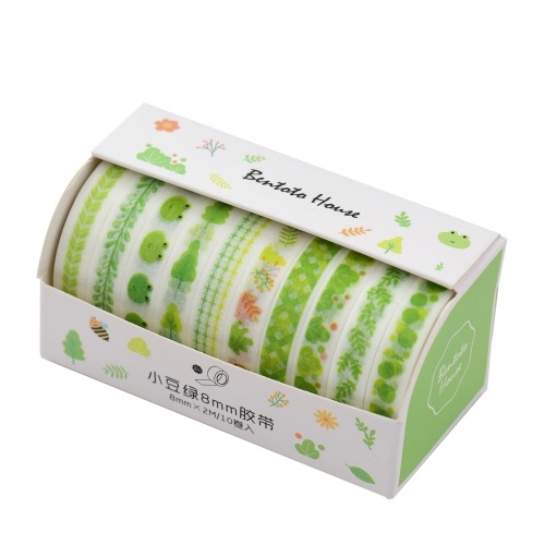 

Washi Japanese Paper Tapes Scrapbooking Tape Rolls Lovely Design 10pcs/set
