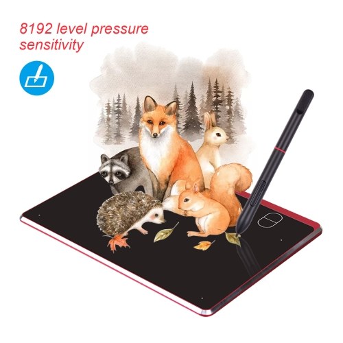 

Acepen AP604 Digital Graphic Drawing Tablet 6*4 Inch Active Area Ultra-Thin Drawing Board Kit