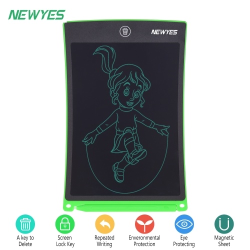 

NEWYES 8.5 Inch LCD Writing Tablet Portable Reusable Electronic Digital Drawing Board Graphics Handwriting Pad Single Color Screen