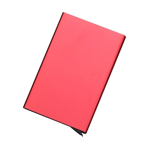 

Wallet Card Holder Aluminum Alloy Card Case Protector RFID Blocking Snap Button Pop-Up Tab Credit Anti-theft for Women Men Businessman