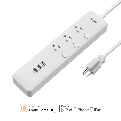 

Удовлетворенный смарт-выходом Koogeek MFi для Apple HomeKit - US Plug