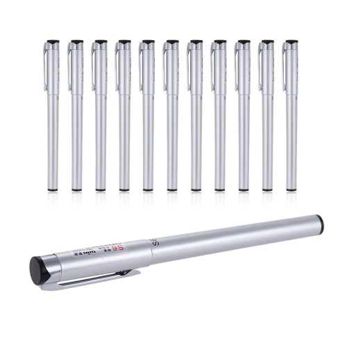 

12-Pack Business Office Black Ink Gel Ink Pen Kit 0.5mm Fine Point for School Office Document--Black Ink