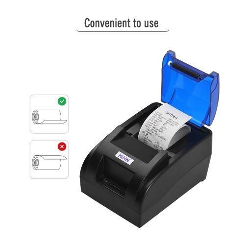 

HOIN Portable 58mm Thermal Receipt Printer with BT & USB Interface High Speed Bill Ticket Clear Printing Compatible with ESC/POS Commands Set for Supermarket Store Shop Business Support for Windows//Linux/Android/iOS