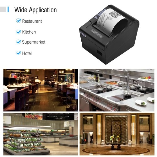 HOIN 80mm USB Thermal Receipt POS Printer