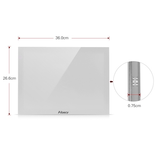 

Aibecy White A4 Ultra-thin Portable LED Light Box Tracer