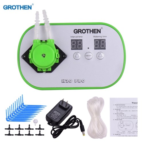 

GROTHEN Timed Dosing Peristaltic Pump Metering Pump Smart Watering Device Amount Timing Control