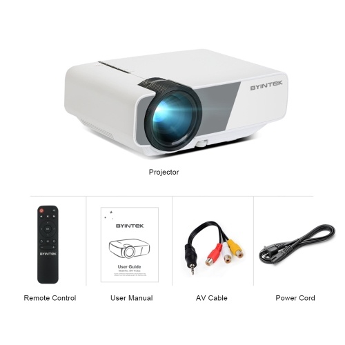 

BYINTEK SKY K1plus Mini Projector 1080P Supported 160 ANSI Lumens 200 Inch Projection Size Home Theater Video Projector Wired Sync Display Compatible Smartphone PC Laptop for Home Office Business Entertainment Gaming