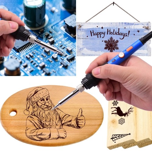 106pcs Wood Burning Kit 60W Pyrography Pen Set