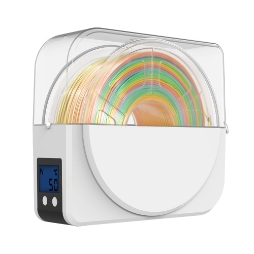 

Aibecy 3D Printer Filament Dryer Box Spool Holder 35-55℃ Temperature Adjustable with 2 Inch LCD Display Timer Function for 1.75/2.85/3.00mm Filament