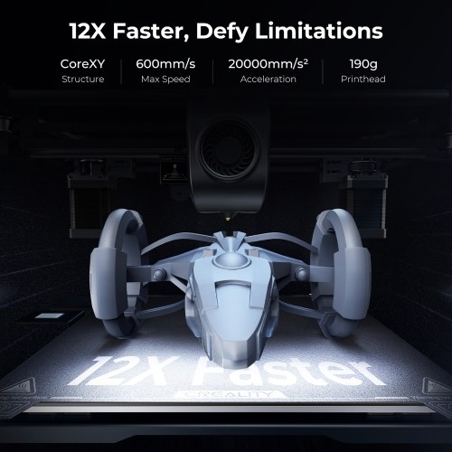 Creality K1 Max FDM 3D Printer Buit-in AI LiDAR and AI Camera 300x300x300mm Large Build Volume 600mm/s Printing Speed 
