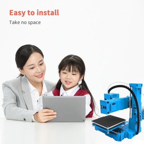 EasyThreed 3D Printer Mini Desktop Printing Machine for Kids 100x100x100mm Print Size 