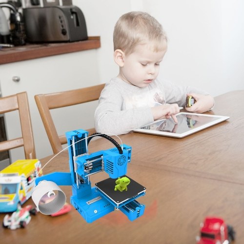 EasyThreed 3D Printer Mini Desktop Printing Machine for Kids 100x100x100mm Print Size 