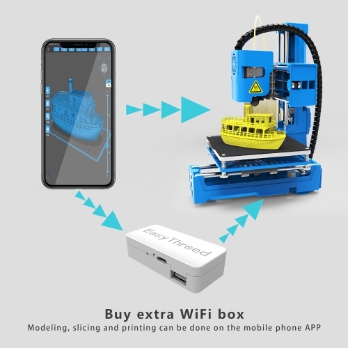 EasyThreed 3D Printer Mini Desktop Printing Machine for Kids 100x100x100mm Print Size 