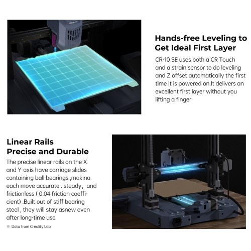 Creality CR10-SE 3D Printer Auto-leveling Built Platform 220x220x265mm Support Remote Control 