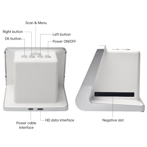 Bisofice Film and Slide Scanner 5inch LCD Screen 