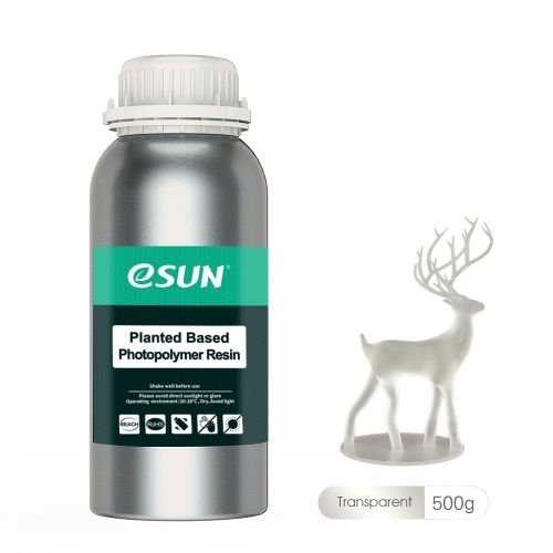 eSUN Plant-based Rapid Resin 405nm LCD UV-Curing, 500g Transparent