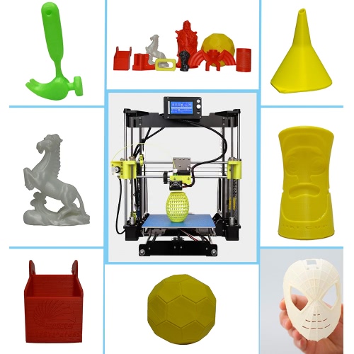 

High Precision Desktop 3D Printer Kit Reprap Prusa i3 DIY Self Assembly 12864 LCD Screen Acrylic Frame Printing Size 210*210*225mm