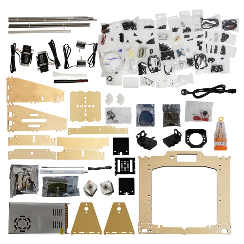 

Geeetech Prusa I3 M201 2-IN-1-OUT Dual Extruder Mixcolor 3D Printer DIY Kit 0.4mm Nozzle