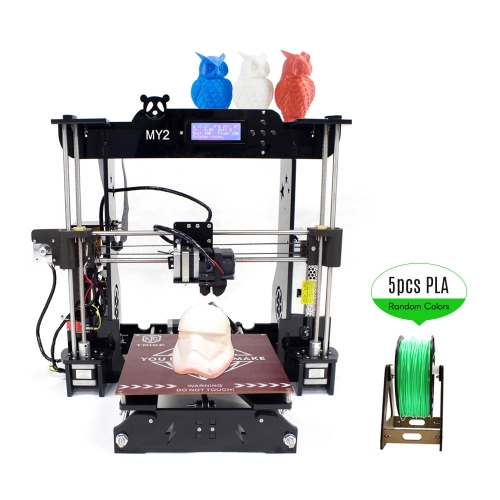 

TNICE MY2 Desktop RepRap i3 3D Printer DIY Kit ST Mainboard Integrated Extruder 2004 LCD Display Acrylic Frame with 100m PLA Filament Work with ABS PLA Wood