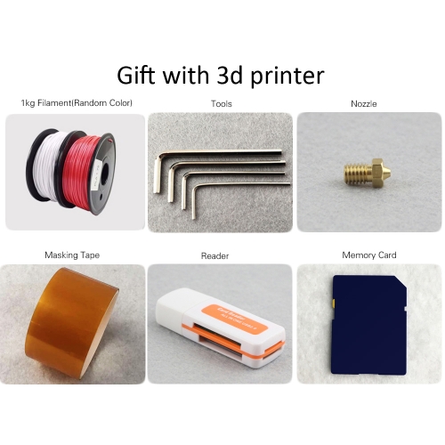 

Flsun Cube F1 3D Printer Diy Kit Auto Leveling 360W Large Power Supply Print Size 260 * 260 * 350mm Aluminum Frame Heated Bed Double Fans