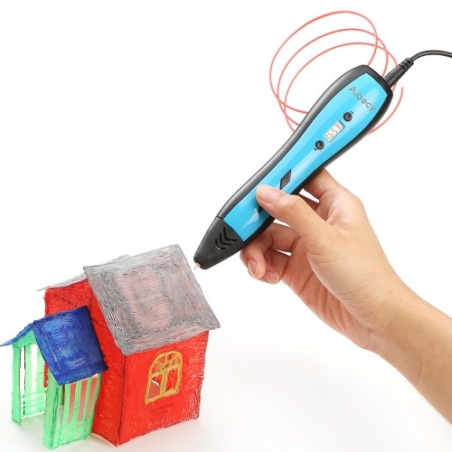 Aibecy 3D Printing Pen pantalla LCD de trabajo con ABS PLA filamento para niños arte artesanía dibujo DIY regalo