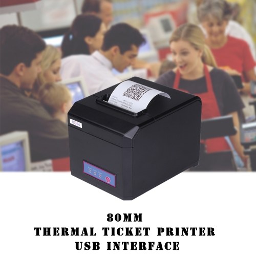 

HOP-E801 80MM Thermal Printer Receipt Machine Printing Support Internet+USB+COM Connection