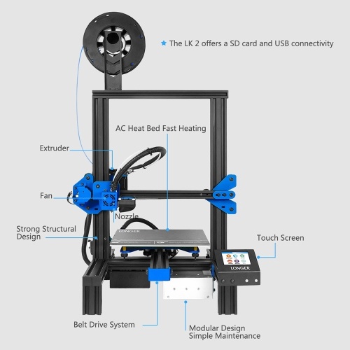 

LONGER LK2 High-precision FDM 3D Printer