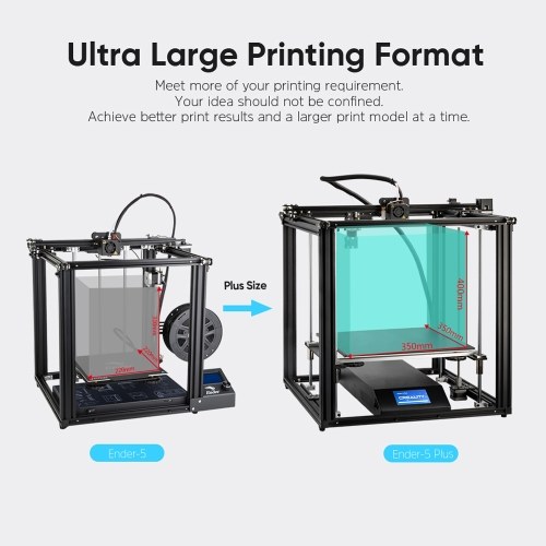 

Creality Ender-5 Plus 3D Printer DIY Kit Upgraded Mean Well Power